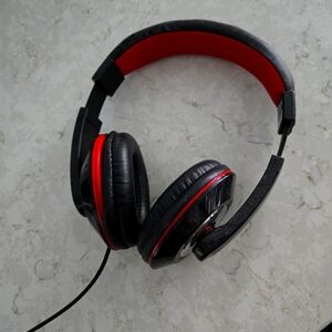 Red and Black Headphones